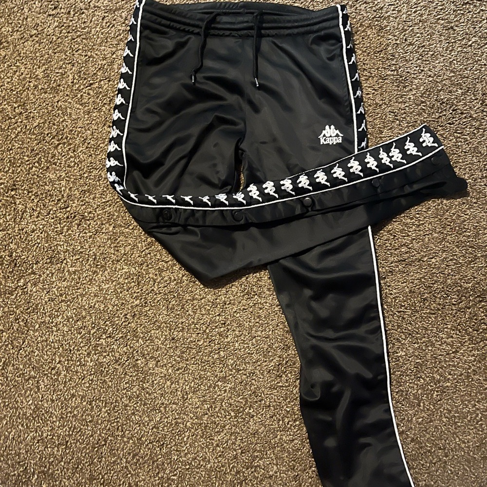 Kappa Men Black Track Pants